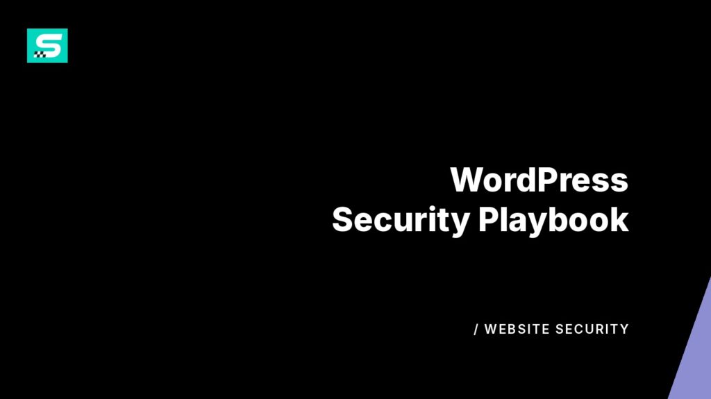wordpress security playbook